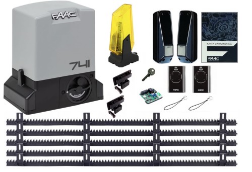 Napęd do bramy przesuwnej FAAC 740 - FULL ZESTAW / DELTA 2