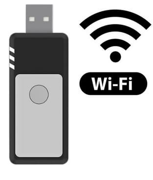 Moduł USB Wi-Fi z aplikacją F-linX do napędów garażowych.