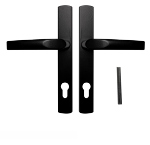 Klamka do drzwi z szyldem 72 - o wymiarach 234 x 32 mm