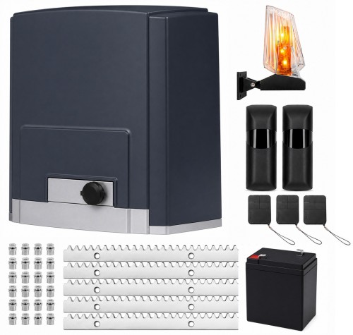 Napęd do bramy przesuwnej HATO DKC800 - 800KG + Listwa 5m ,3x pilot , lampa