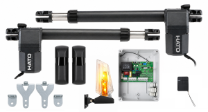 Napęd do bramy dwuskrzydłowej HATO SWING 400 - 1x pilot , foto , lampa LED (1)