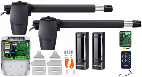 Napęd do bramy dwuskrzydłowej GENIUS G-BAT 300 - 1 x pilot , foto