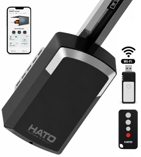 Napęd do bramy garażowej Hato SILENT 300-moc 1000N-1xpilot + Moduł WiFi